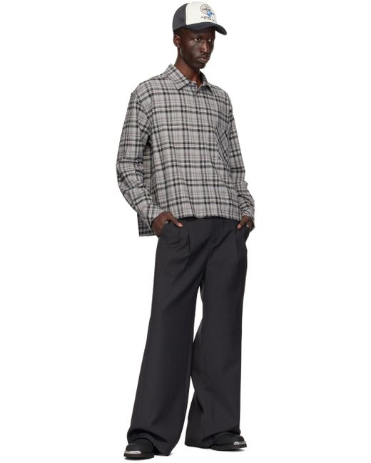 C2H4 Black Four-pocket Trousers for men