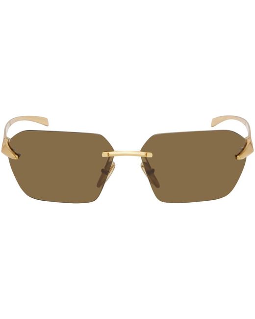 Prada Black Gold Runway Sunglasses