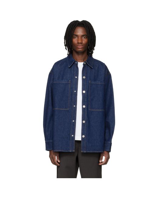 Agolde Blue Atticus Denim Shirt for men