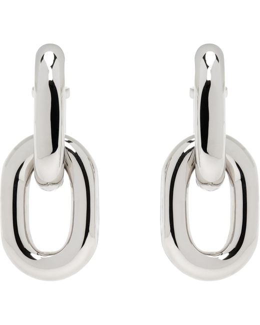 Rabanne Metallic Double Xl Link Earrings