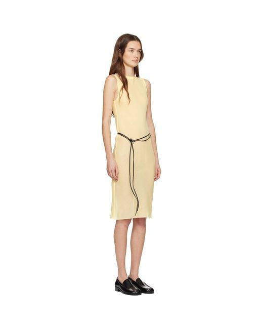 Rier Black Wool Gauze Minidress