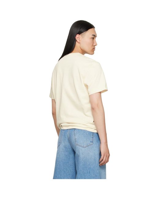Moncler White Cotton Jersey Monogram T-Shirt for men
