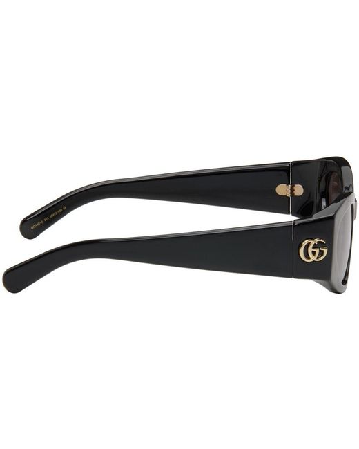 Gucci Black Cat-eye Sunglasses | Lyst
