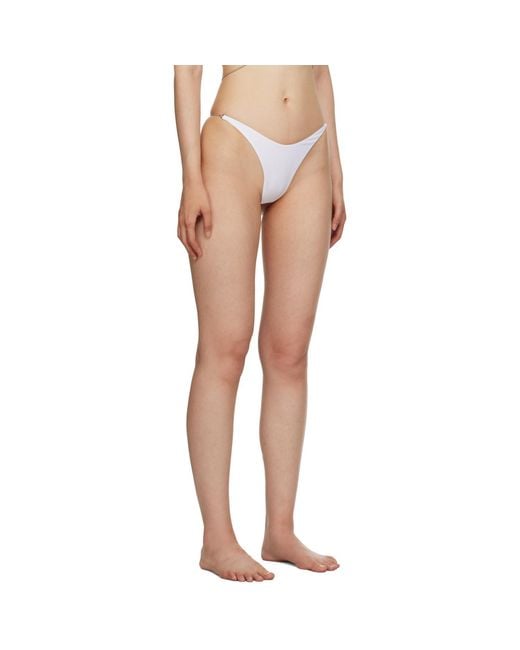Mugler Multicolor White Star Bikini Bottoms