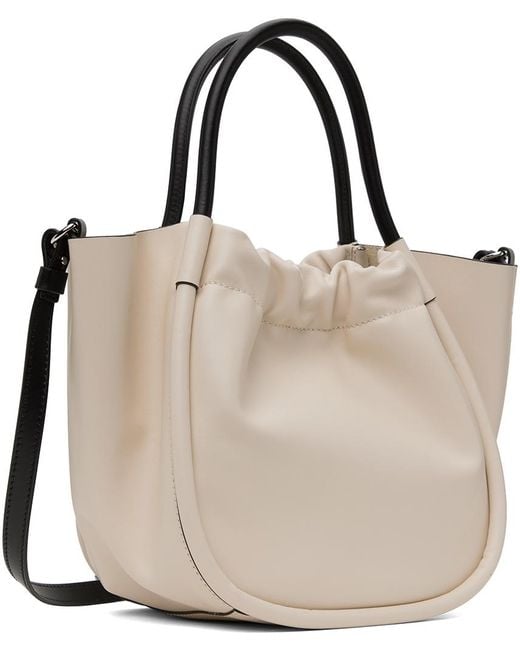 Proenza Schouler Natural Beige Small Ruched Crossbody Tote