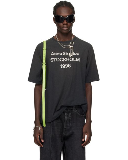 Acne Black 'stockholm' T-shirt for men