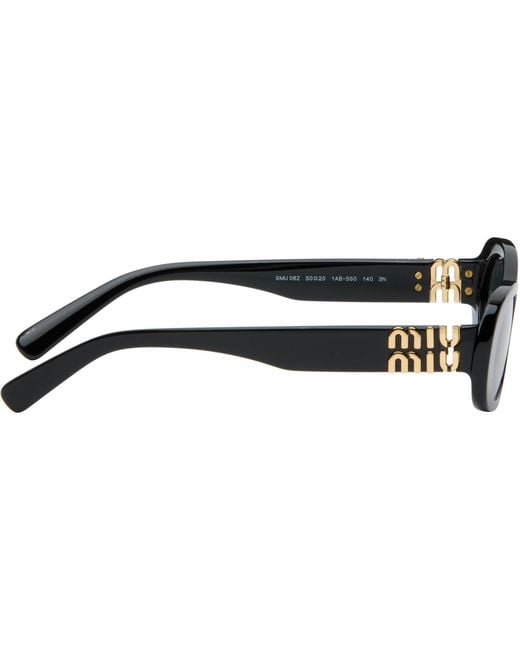 Miu Miu Black Miu Glimpse Sunglasses