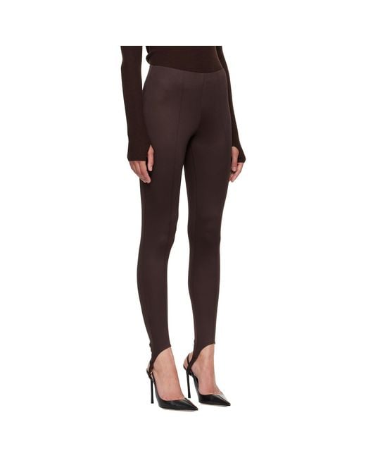 Frankie Shop Brown Caserta Stirrup Leggings