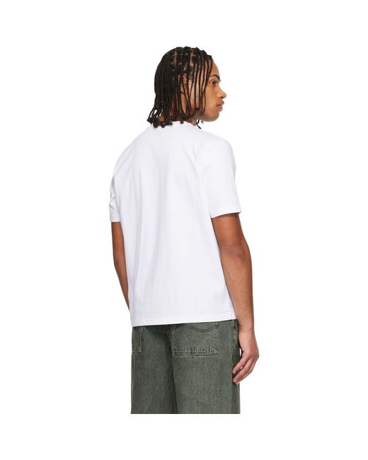 Dime White Cursive T-Shirt for men