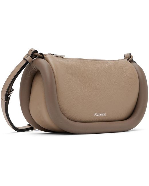 J.W. Anderson Black Taupe Bumper-12 Leather Crossbody Bag