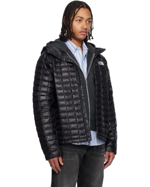 メンズ The North Face ブラック Thermoball フード ジャケット Black