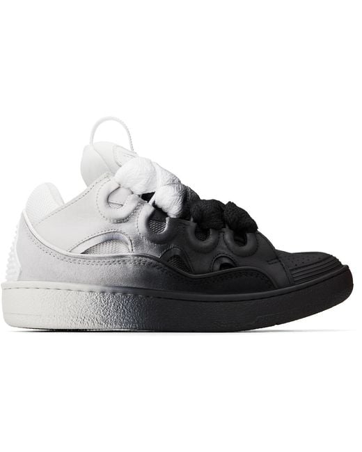 Lanvin Black Curb Spray Sneakers
