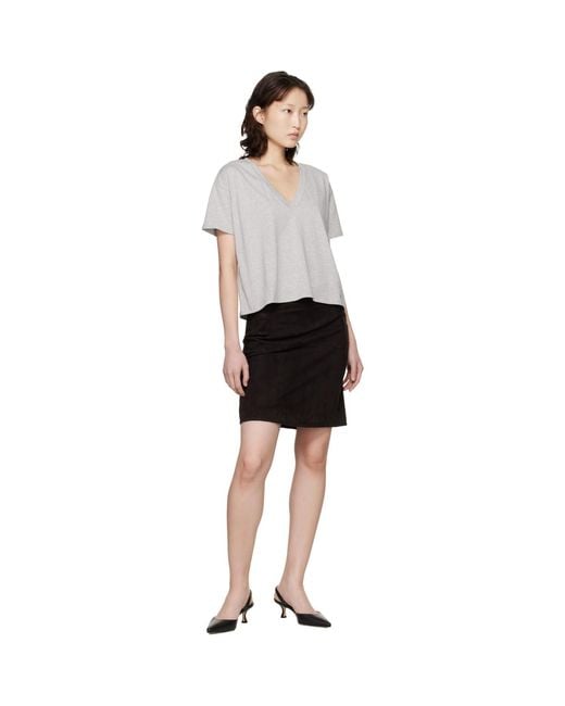 Loulou de Saison Black 'Faaa Lds' V-Neck T-Shirt