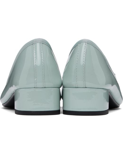 Repetto ブルー Camille ラバーソール ヒール ブラック | Lyst