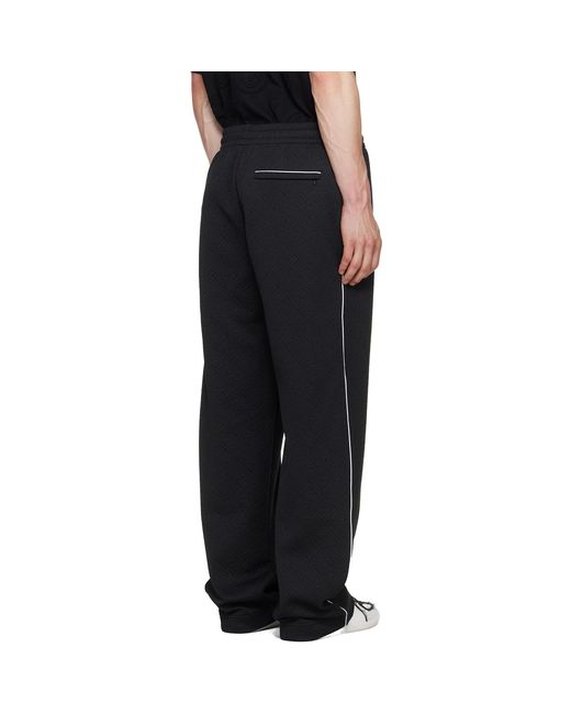 Casablanca Black Raised Monogram Track Pants for men