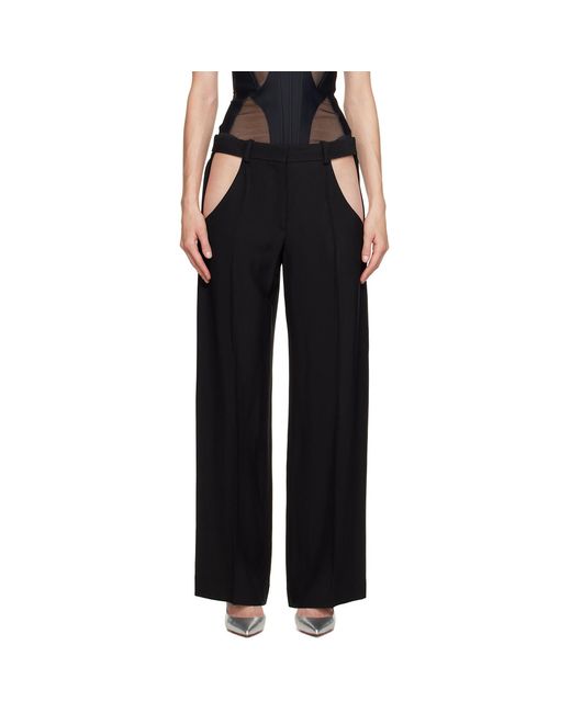 Mugler Black Cutout Trousers