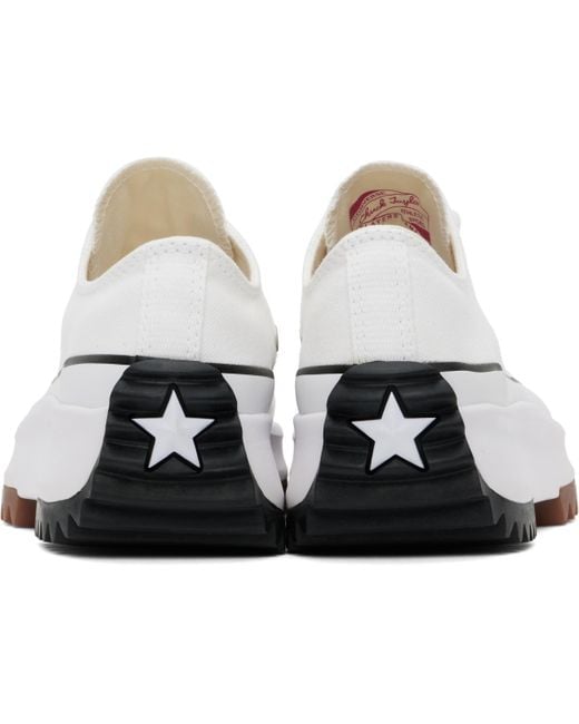 Converse Black Off- Run Star Hike Canvas Platform Sneakers