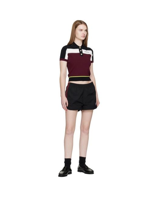 Casablanca Black Nylon Monogram Shorts