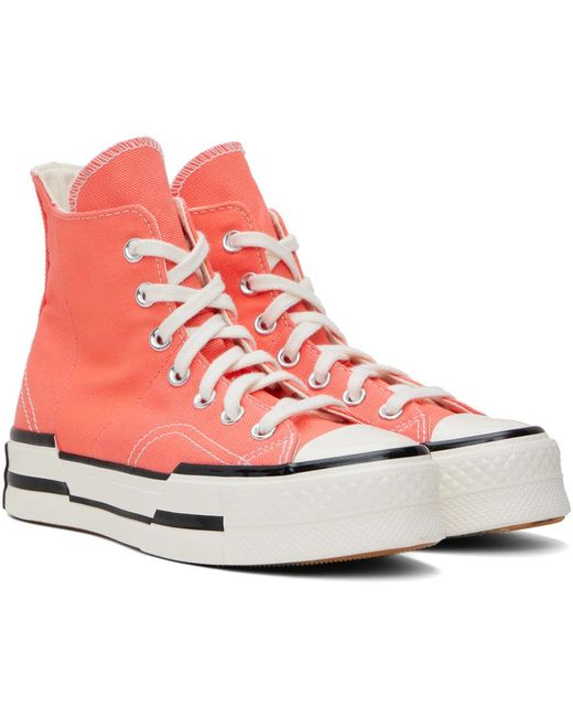 Converse Red Pink Chuck 70 Plus Sneakers