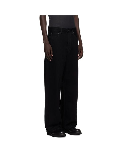 Acne Black Loose Fit 1981 Jeans for men