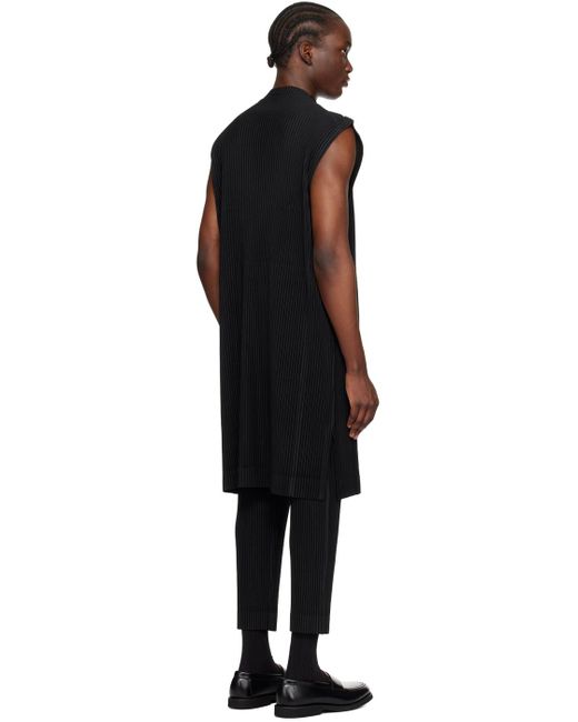 Homme Plissé Issey Miyake Black Homme Plissé Issey Miyake Monthly Color April Tank Top for men