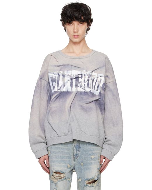 Who Decides War Gray 'Gianthood' Pullover Sweatshirt for men