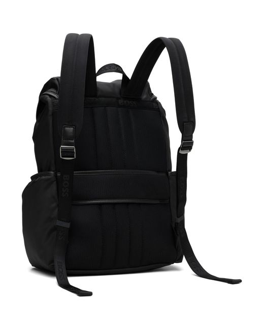 Boss Black Double B Monogram Backpack for men