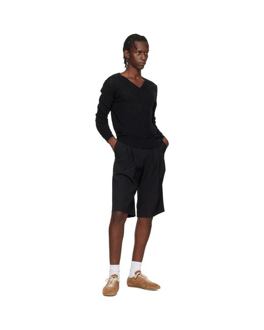 Dries Van Noten Black Tan Suede Sneakers for men
