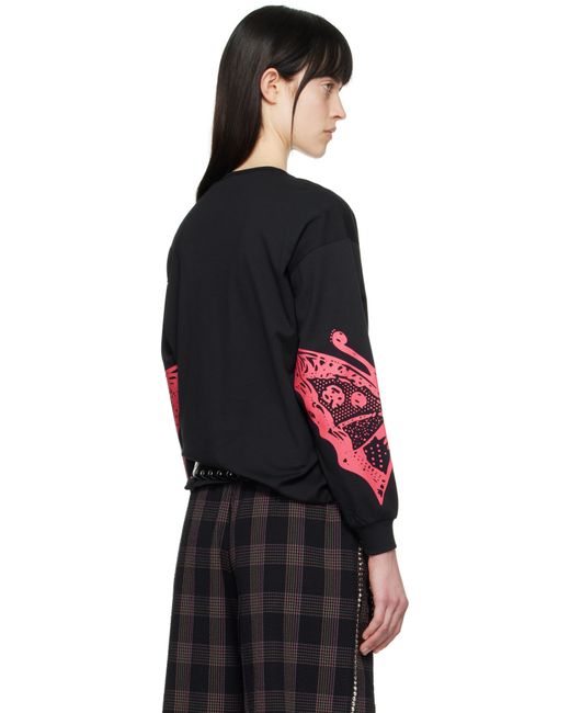 Chopova Lowena ブラック Dotty オーバーサイズ ジャージ Tシャツ Black