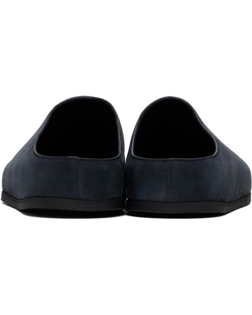 Studio Nicholson Blue Wearing Nabuk Clog Flats for men