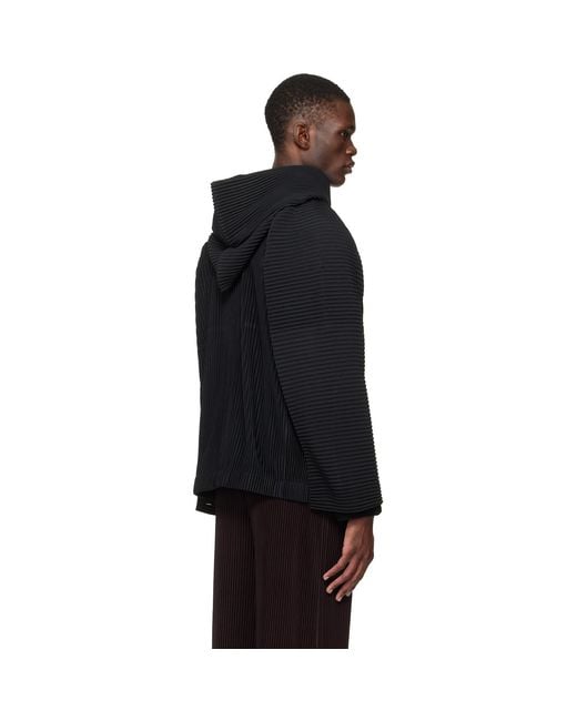 Homme Plissé Issey Miyake Black Homme Plissé Issey Miyake Monthly Colors March Jacket for men