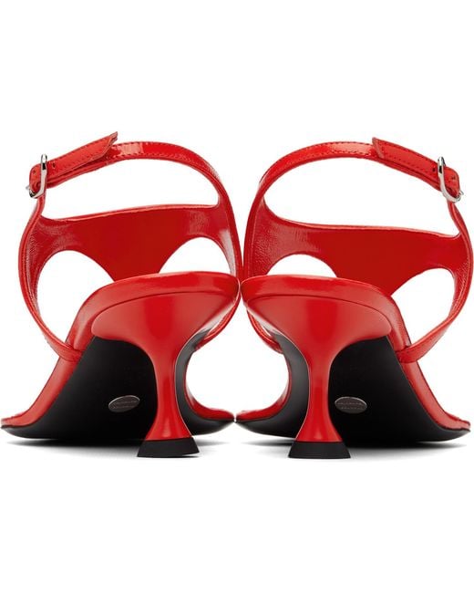 Proenza Schouler Black Tee Thong Heeled Sandals