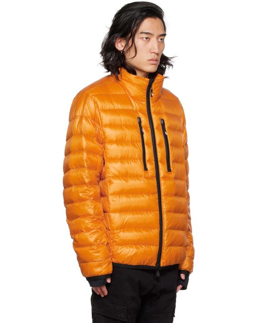 3 MONCLER GRENOBLE Orange Quilted Down Jacket for men