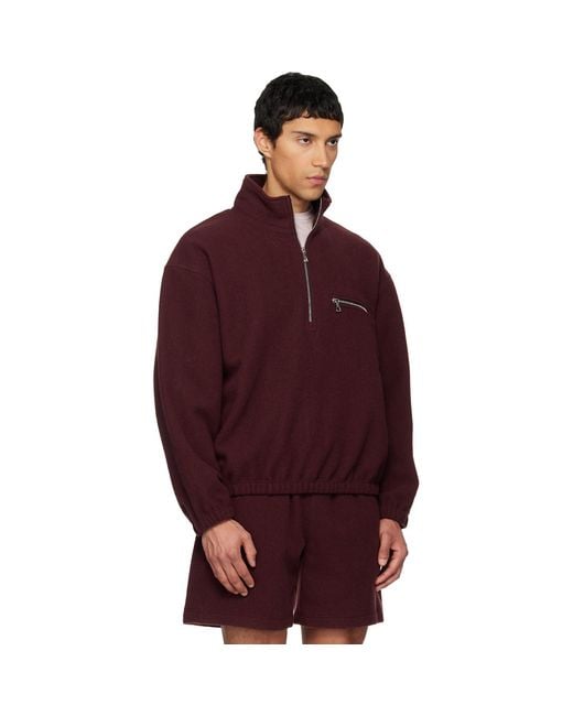 Rier Red Ssense Exclusive Fleece Jacket for men
