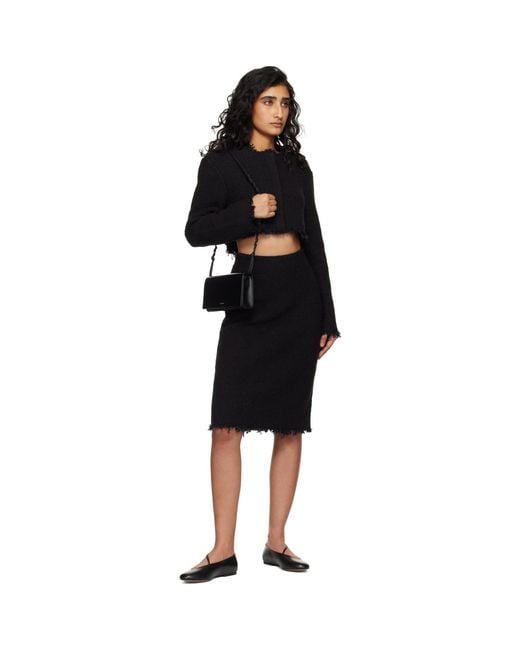 Jil Sander Black Elyss Ballerina Flats