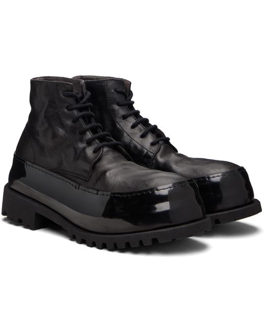 A Diciannoveventitre Black Horse Cmb1 Mid Ankle Boots for men