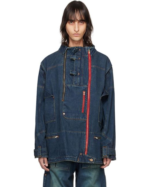 Blouson explorer en denim KOZABURO pour homme en coloris Blue