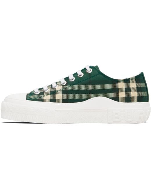 メンズ Burberry グリーン チェック トラウザーズ Green