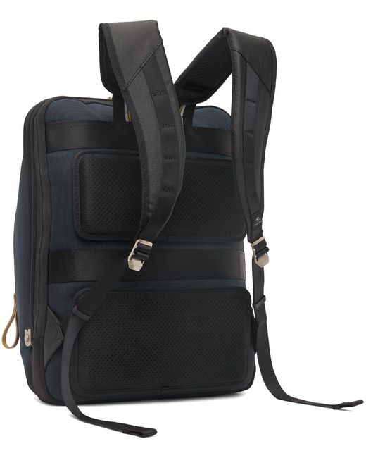 Master Piece Blue Bump M Backpack for men