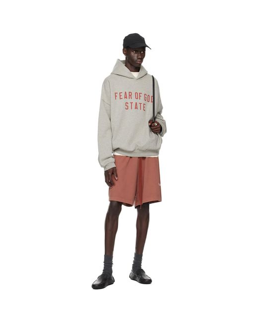 Fear Of God Multicolor Printed Logo Hoodie for men