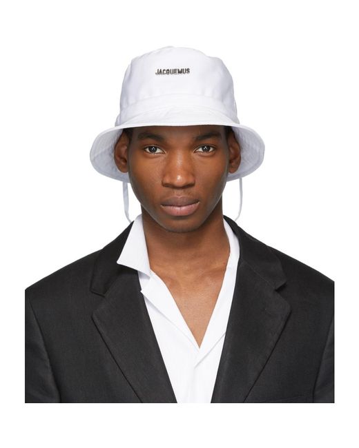 Jacquemus White Le Bob Bucket Hat for Men | Lyst