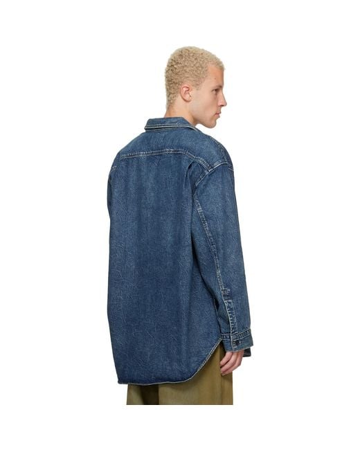 Agolde Blue Boyle Denim Shirt for men