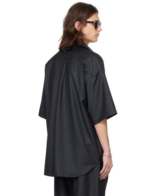 Lownn Black Minimal Shirt for men