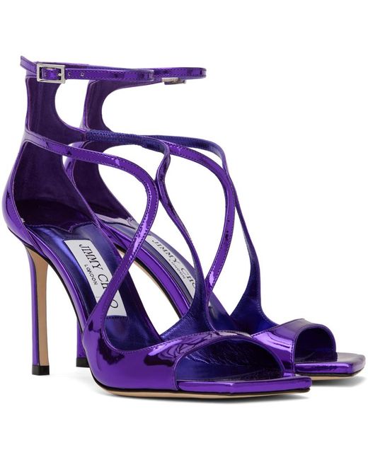 Sandales à talon aiguille azia 95 mauves Jimmy Choo en coloris Purple