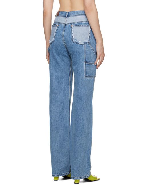 ANDERSSON BELL Blue Ssense Exclusive Jade Carpenter Jeans