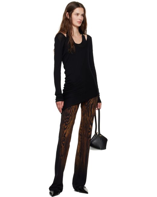 Pantalon De Détente Noir Et Brun À Imprimé Wood Jean Paul Gaultier en coloris Black