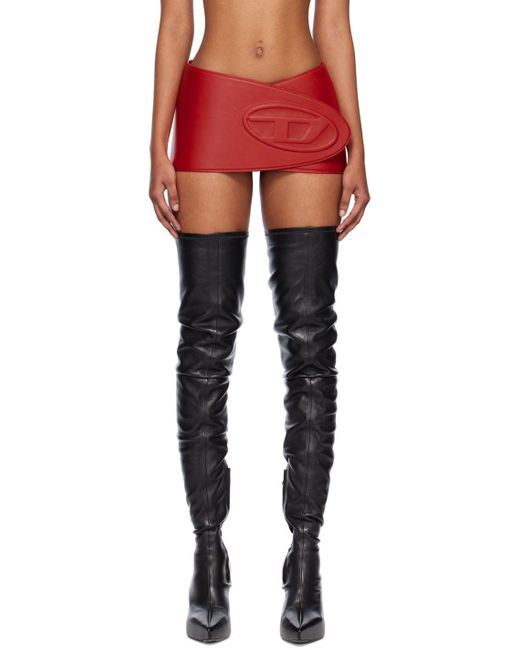 DIESEL Red B-berny Miniskirt