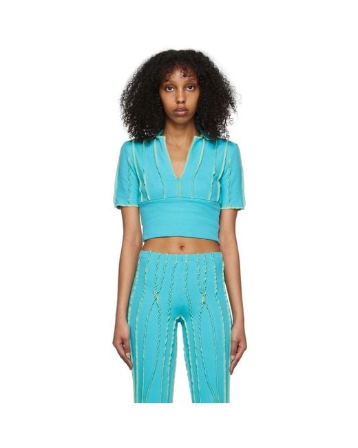 Helenamanzano Blue Ssense Exclusive Polo