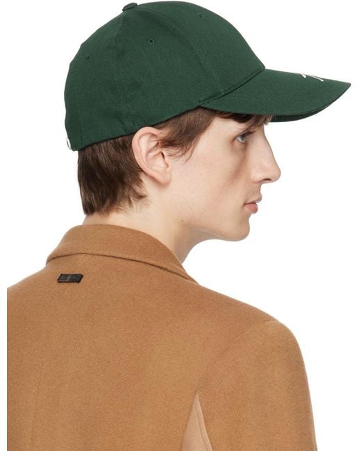 Adererror Green Embroidered Cap for men