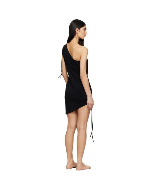 Balmain Black Silhouette Shift Cover-Up Dress